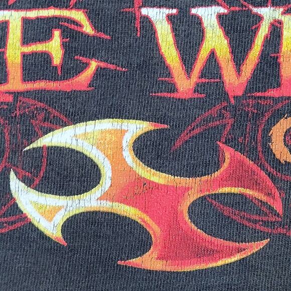 2007 Sturgis Biker Rally Shirt M/L 21x26 Faded Black Flame Hog Motorcycle - Picture 12 of 16